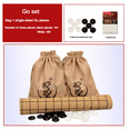 High Quality Weiqi Go Game Pieces Suede Leather Cloth Bags Gobang