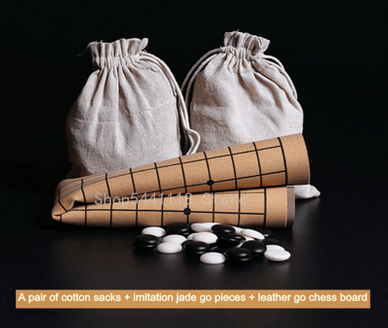 High Quality Weiqi Pieces Suede Leather Cloth Bags International