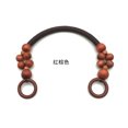thumbnail image 1 of High Quality Wood Purse Handle DIY Replacement Wood Plastic Bead Rope Bag Strap Handle Shoulder Belt for Handbag, 1 of 7