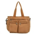 thumbnail image 1 of High Quality Zipper Ladies Tote Bags on Sale 2024 Canvas Shoulder Bags for Women Large Capacity Bolso Mujer (Brown), 1 of 7