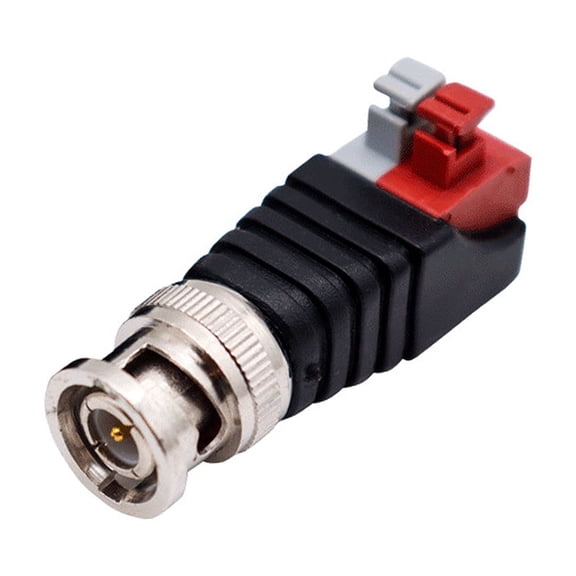 High Quanlity XSD-BNCAY BNC Video Baluns Adapter Welding-free Press Line Type BNC Male Head Faster & Secure