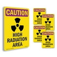 thumbnail image 1 of High Radiation Area With Symbol OSHA Caution Radiation Aluminum Sign 24 Inch x 18 Inch - 5 Pack, 1 of 8