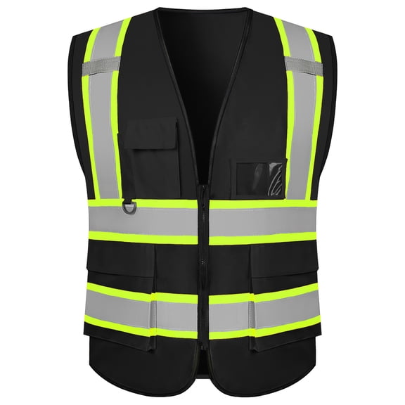 evershare Safety Vest for Work High Visibility Construction Uniform with 5 Pockets Meets Class 2 ANSI/ISEA Standards