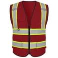 thumbnail image 1 of High Reflective Vest Class 2 Safety Vests with 5 Pockets Zipper High Visibility Construction Uniform Meets ANSI/ISEA, 1 of 5