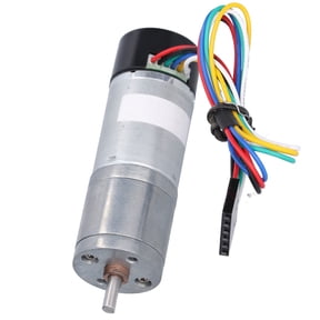 High Reliability 24V DC Geared Motor with Encoder JGA25-371 Mid Speed Sensor Feedback for Advanced Balance Vehicle Robotics Kit 280RPM / 280 r/min