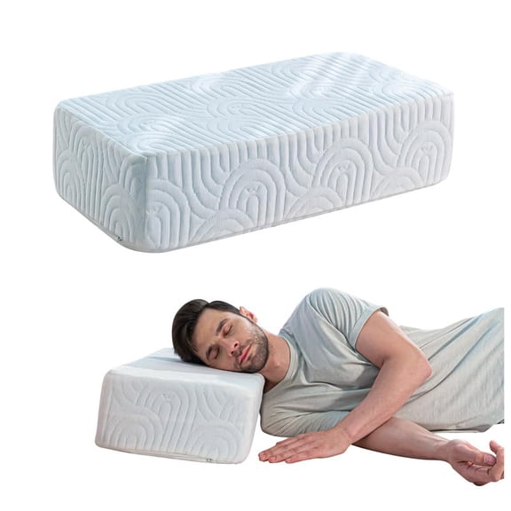 High Resilience Foam Pillow, Orthopedic Bed Pillow, Travel & Portable Pillow - 24 L X 12 W X 6 H Inch | Rectangle Shape, Adjustable, Pillow For Sleeping & Neck Pain Relief, Lap Pillow