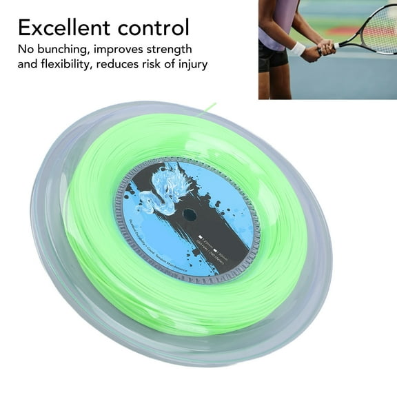 High Resilience Polyester Tennis String Reel, 200m Fluorescent Green For Superior Control <span Style="background:red"></span>