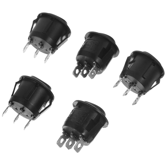 High Resistance Switch Round Buttons Single Pole Double Throw Automotive Rocker Push Control Third Gear Ship Type