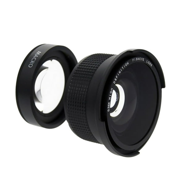 High-Resolution 0.35x Fish Eye Super Wide Angle Lens with Built-in Macro for Photography & Video