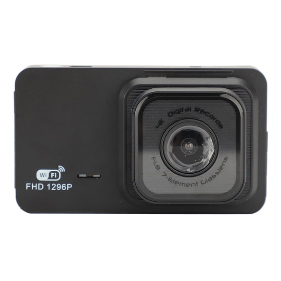 High Resolution 1296P Dual Dash Cam with WiFi 3 inches Wide Angle Lens Driving Video Recorder Camera for Vehicles with Rear View Camera System (3.54 x 1.97 x 1.57 inches / 9 x 5 x 4 cm)