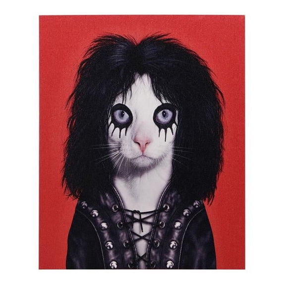 High Resolution Pets Rock Giclee Printed on Cotton Canvas on Solid Wood Stretcher - Shock Rock