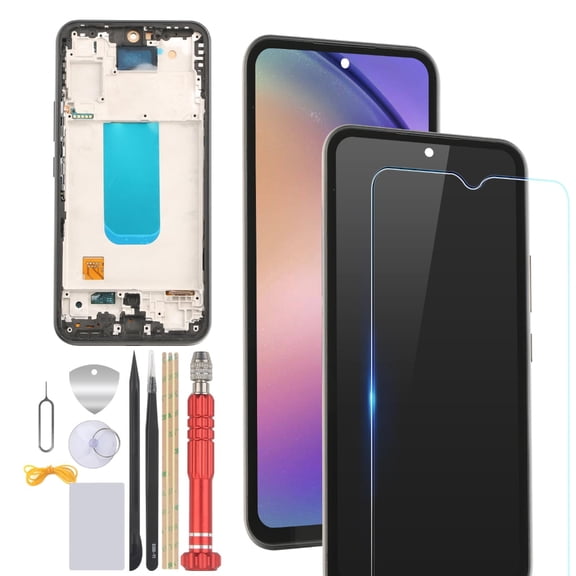 High Resolution Touch Panel Display Replacement For A54 Smartphone Includes Adhesive And Tools