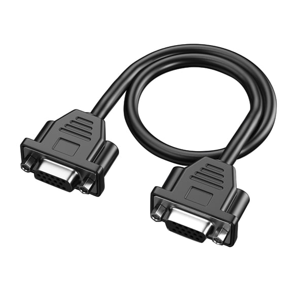 High Resolution VGA Extension Cord 30cm, 1920x1080P for Laptop and Desktop Video Devices Displays Connection