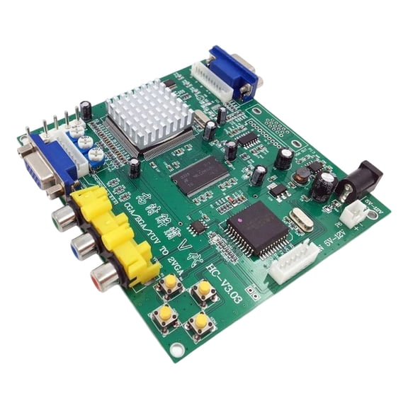 High Resolution Video Converter Board For Gaming Systems Featuring Adjustable Clamp Function