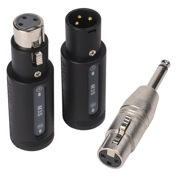 High-Resolution Wireless Microphone Adapter 164ft Range & Built-in Mic Booster Wireless Mic Converter Adapter Microphone Parts