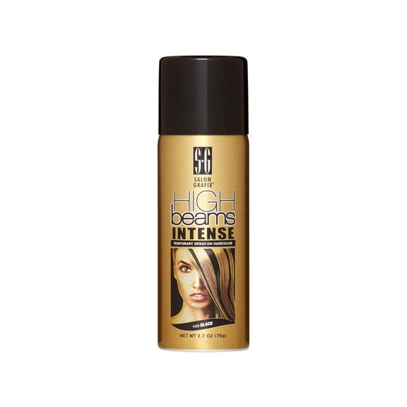 High Ridge Beams Intense Temporary Spray On Hair Color - #20 Black Aerosol 2.7 oz.