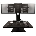 thumbnail image 1 of High Rise Dual Monitor Sit-Stand Desk Converter, Black, 1 of 1