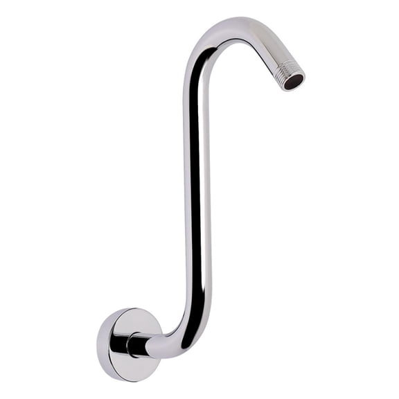 High Rise Gooseneck Showerhead Extension Arm 10inch S Shape Gooseneck Shower Arm for Improved Shower Height & Reach