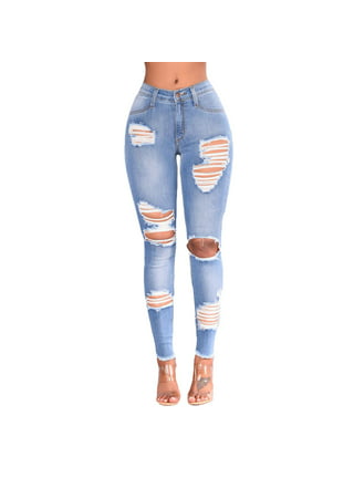 Womens Bootcut Jeans Women Mid Waisted Denim Jeans Embroidery Stretch  Button Straight Pants Jeans Ladies Embroidered Washed Slim Jeans