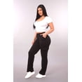thumbnail image 1 of High Rise Straight Leg Cargo Pants - Black, 1 of 9