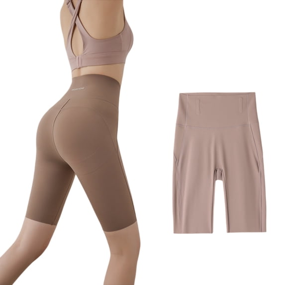 High Rise Tummy Control Biker Shorts for Women, Quick Dry Stretch Workout Compression Shorts