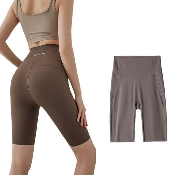 High Rise Tummy Control Biker Shorts for Women, Quick Dry Stretch Workout Compression Shorts