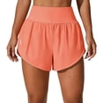thumbnail image 1 of High Rise Women Exercise Shorts Double Layer Athletic Running Shorts with Inner Short for Gym Practice and Warm Weather, 1 of 10