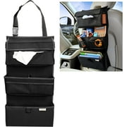 High Road Car Back Seat Organizer with Tissue Box Holder, Seatback Hanging Organizer, One Size