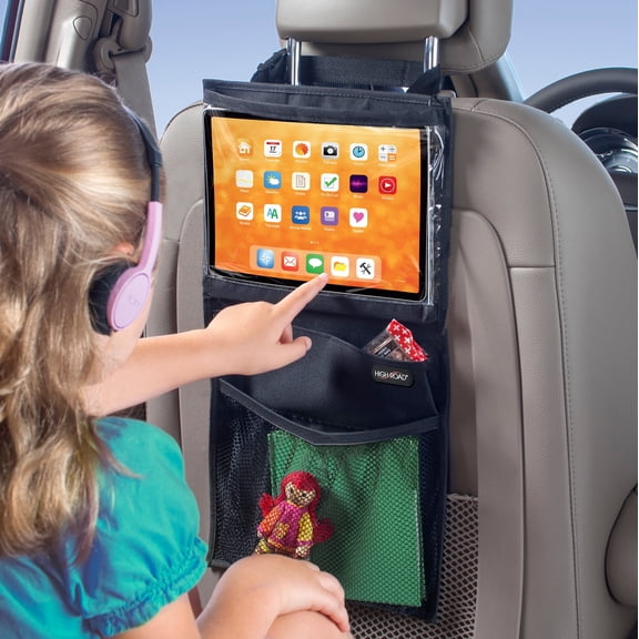 High Road Car Seatback Organizer with Tablet Holder and Storage Pockets