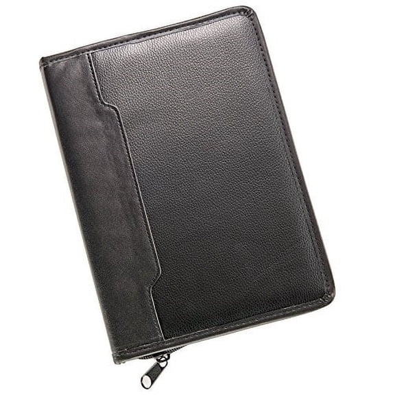 High Road Glove Box and Console Organizer - Zippered Car Manual Case with Pebbled Faux Leather
