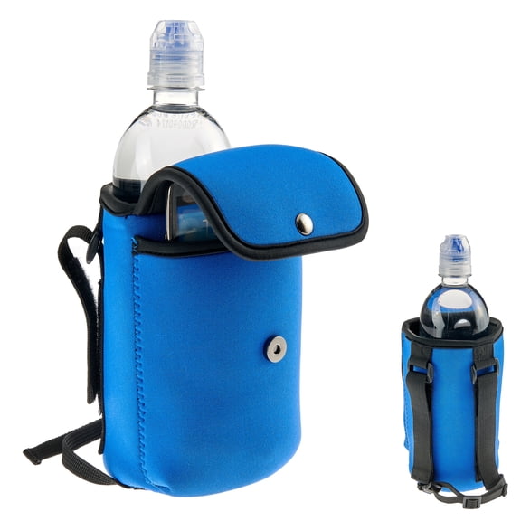 High Road Neoprene Bottle Holder and Phone Pouch for Mobility Equipment and Electric Scooters - Cup Holder for Strollers, Scooters, Rollators and Walkers