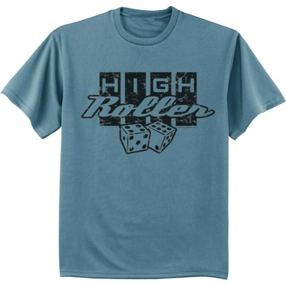 High Roller Mens Lucky Gambling Casino Shirt Las vegas