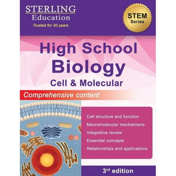 High School Biology: Comprehensive Content for Cell & Molecular Biology, (Paperback)