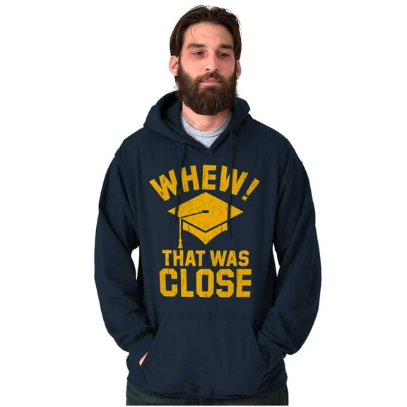 High School College Graduate Funny Hoodie Sweatshirt Women Men Brisco Brands L