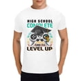 thumbnail image 1 of High School Complete Time To Level Up T-shirt, 2023 Graduation Gifts Tshirt, Class of 2023 T-Shirt for Men, White, 1 of 5