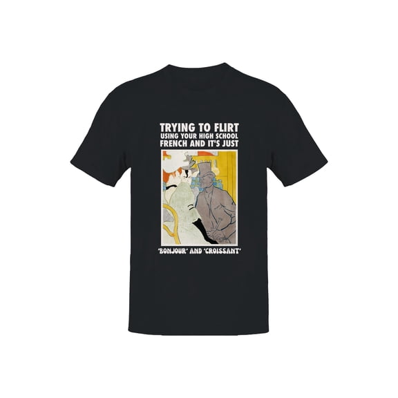High School French Flirting Humor Men's T-shirt