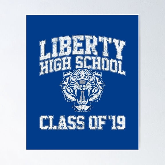 High School Graduation Class Reunion Typography Wall Decor Nostalgic Anniversary Art, Unframed Poster