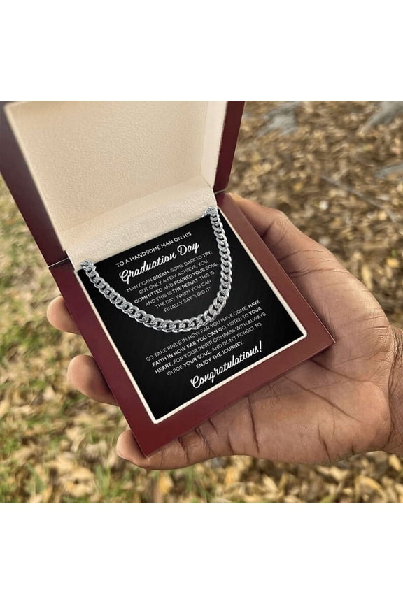 High School Graduation Gift Son, College 2025 Graduation Gifts For Him with Heart Touching Message Card and Gift Box, Men Inspirational Gift for Grandson, Brother, Friend