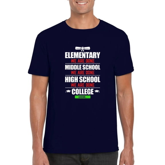 High School Graduation We Are Done Class of 2025 Graduate Tee, for men & women, up to size 5XL