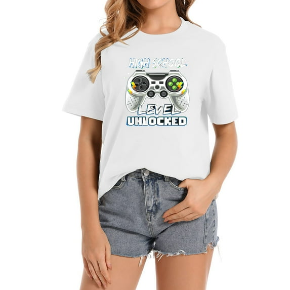 High School Level Unlocked Gamer First Day Of School T-Shirt
