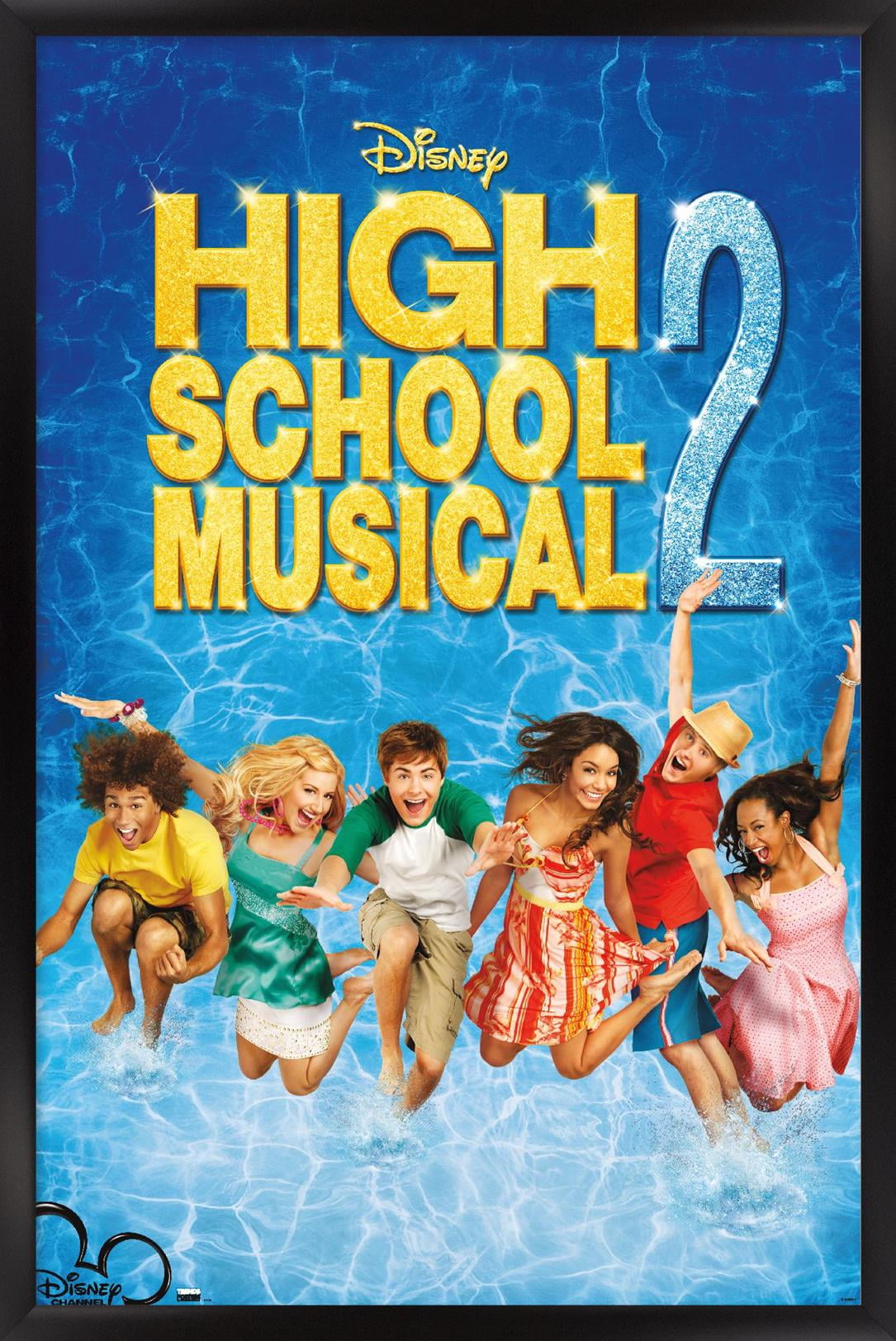 High School Musical 2 - One Sheet Wall Poster, 14.725" x 22.375" Framed