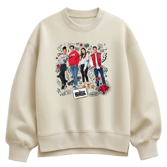 High School Musical - Doodle Page - Women's Oversized Fleece Crew Sweatshirt