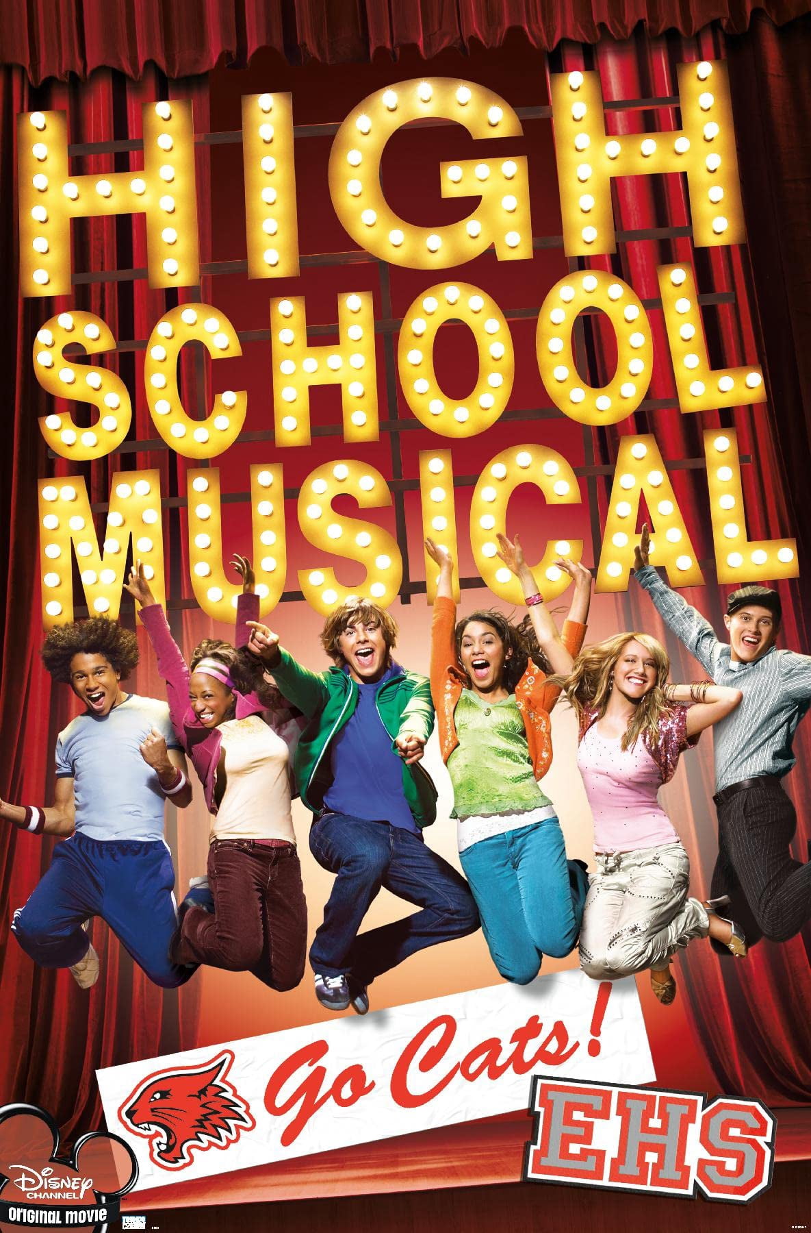 High School Musical - Go Cats! Wall Poster, 14.725" x 22.375"