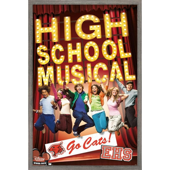 High School Musical - Go Cats! Wall Poster, 22.375" x 34" Framed