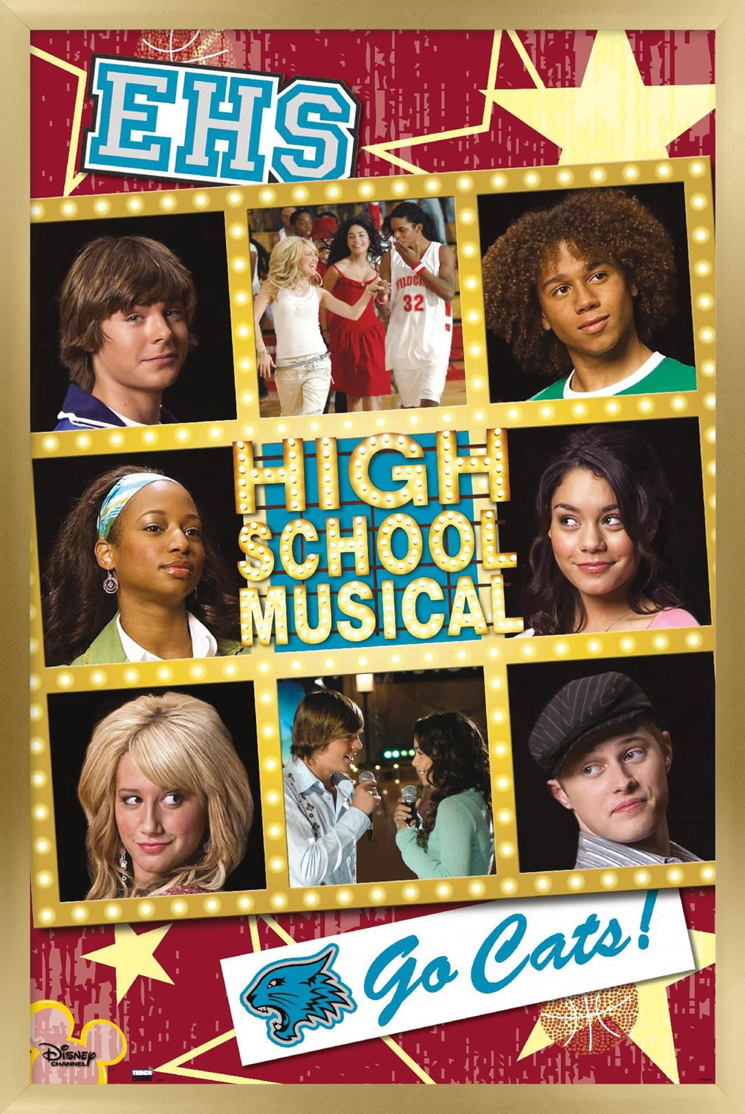 High School Musical - Grid Wall Poster, 14.725" x 22.375" Framed