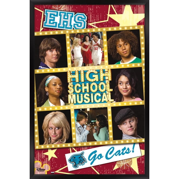 High School Musical - Grid Wall Poster, 22.375" x 34" Framed