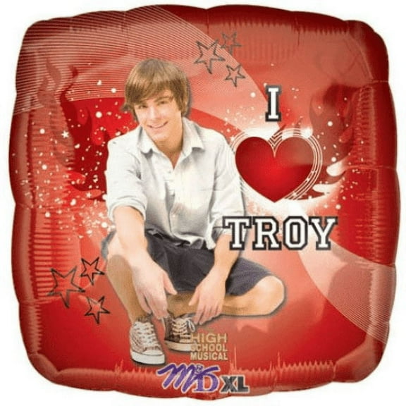 High School Musical Troy Bolton Foil Mylar Balloon, 1 Piece