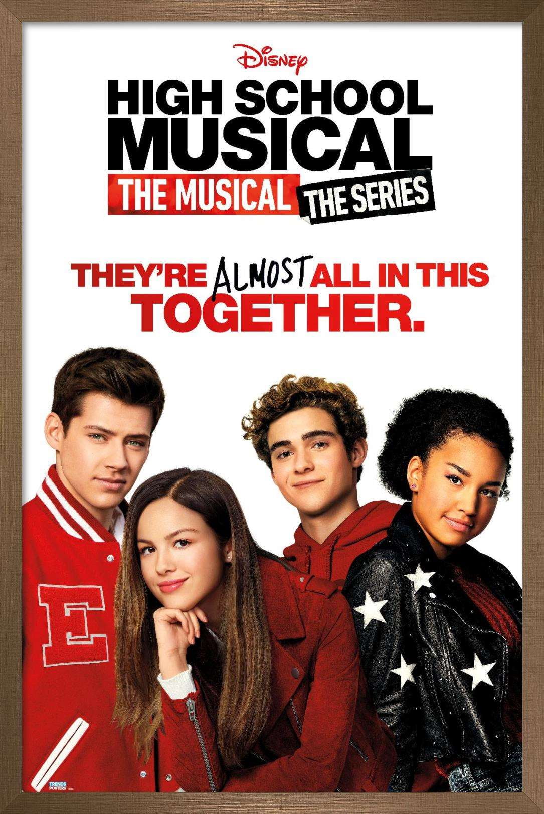 High School Musical: The Musical: The Series - Key Art Wall Poster, 14.725" x 22.375", Framed
