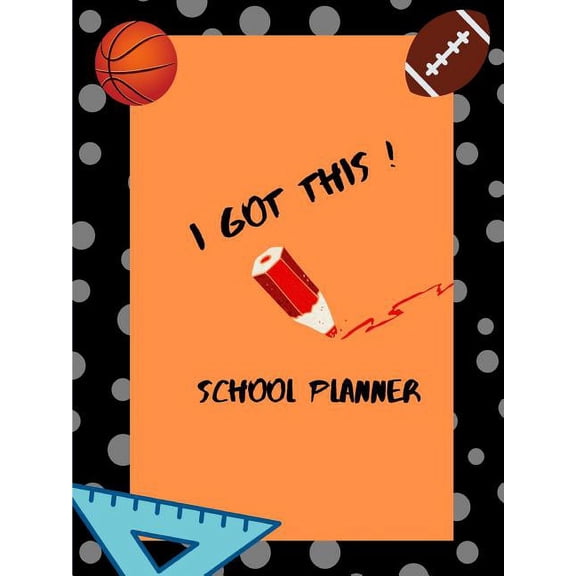 High School Planner (Football and Basketball Theme), (Paperback)