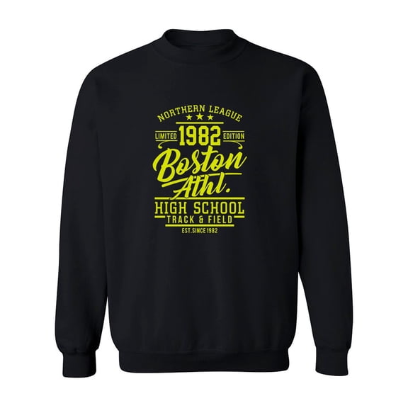 High School Track And Field '82 Sweatshirt Men -Image by Shutterstock, Male x-Large